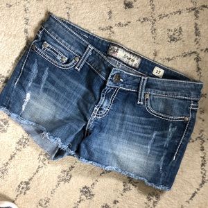 Buckle Jean Shorts